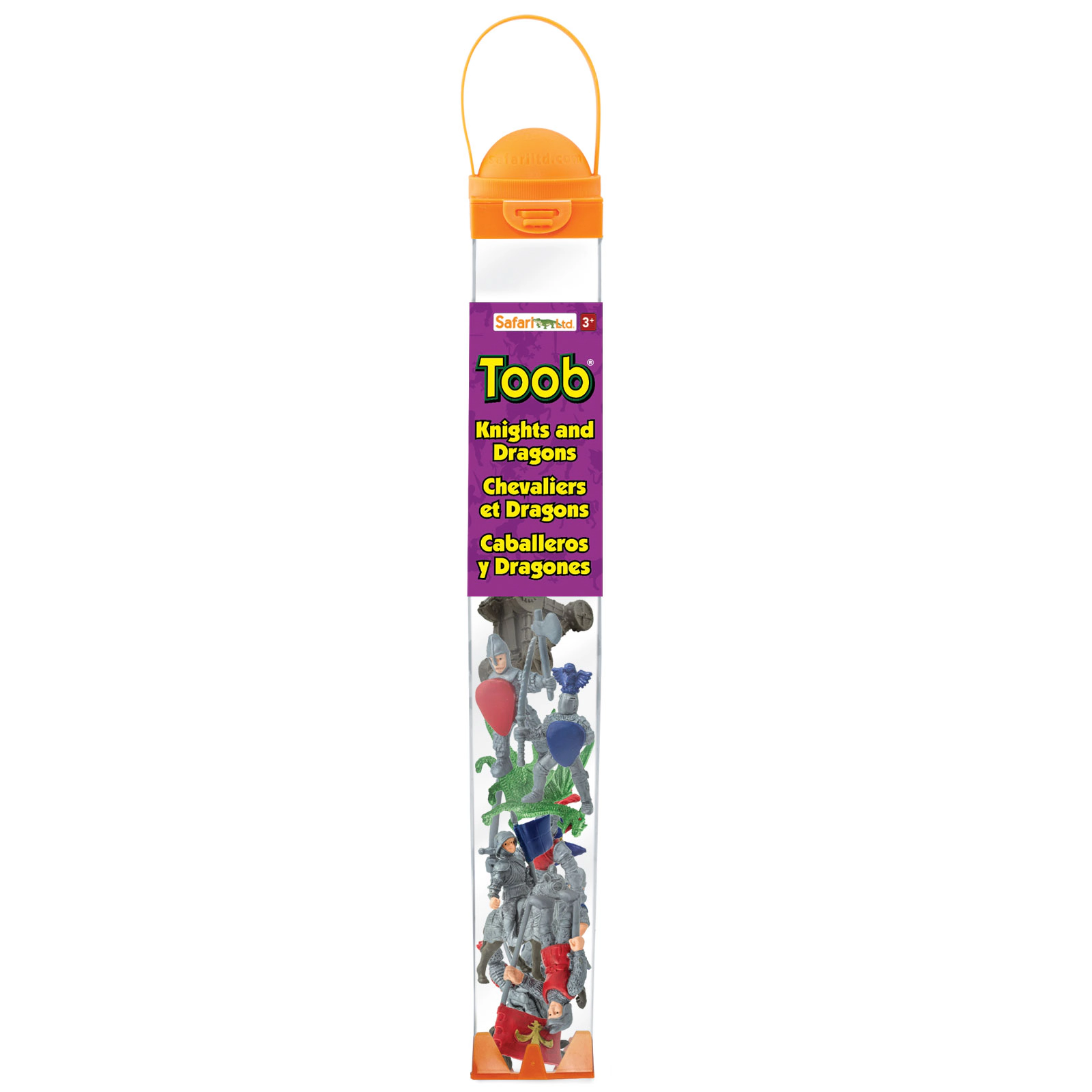 Safari Ltd. - Mini Knights & Dragons TOOB - contains 9 Mini Figurines