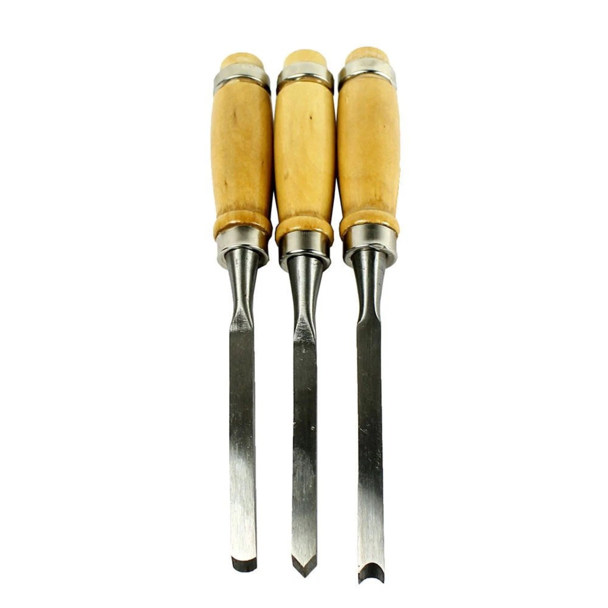 Home Collection 12 Piece Wood Carving Chisel and Gouge Tool Set