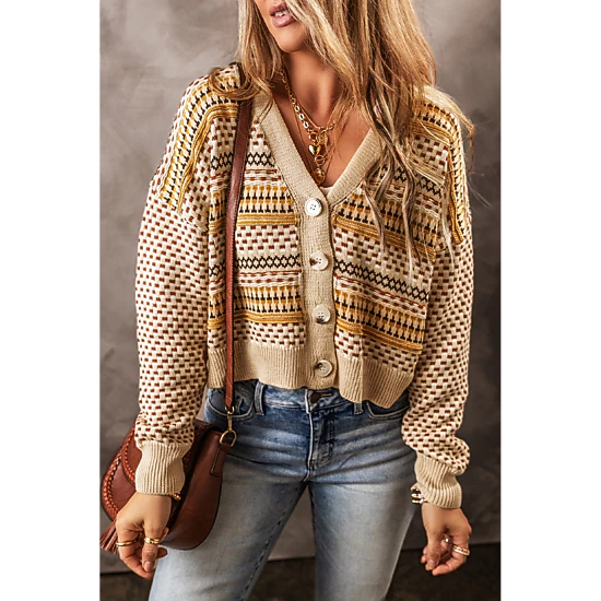 Threaded Pear Ailani Cropped Cardigan