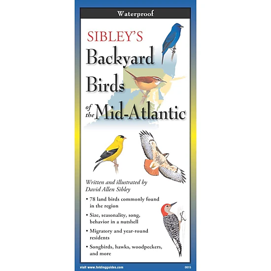 Earth Sky + Water FoldingGuide - Sibley Backyard Birds Mid-Atlantic ...