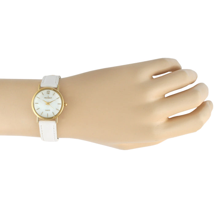 Peugeot Women's Classic 24mm White Watch With Easy to Read Numerals