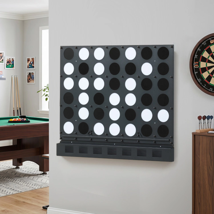 Hivvago Wall-mounted Jumbo 4-in-a-Row Game with Acrylic Discs