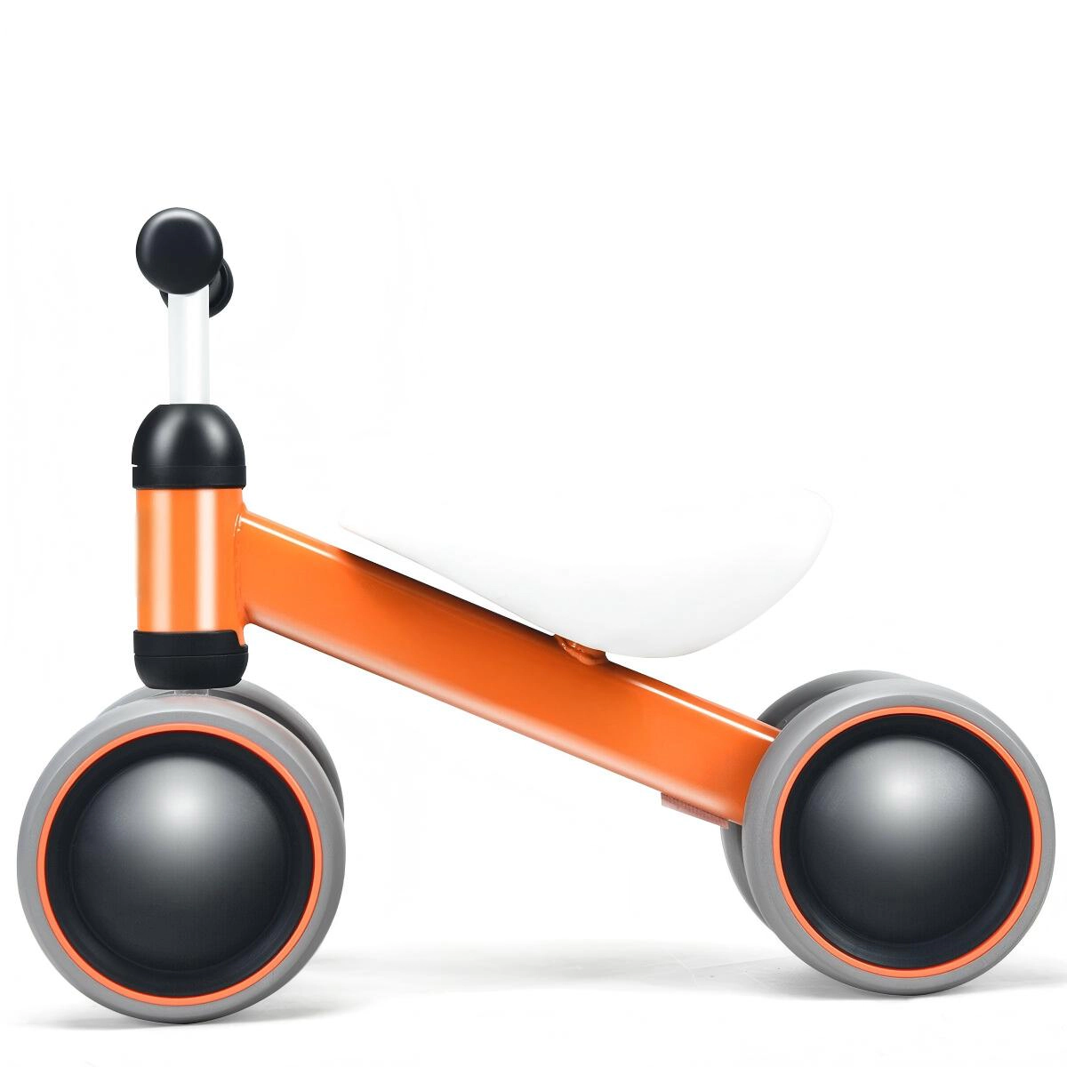 SUGIFT No-Pedal 4-Wheel Baby Balance Bike 44-lb Capacity Ages 2+ 18.5 x 9 x 14.5 in Orange