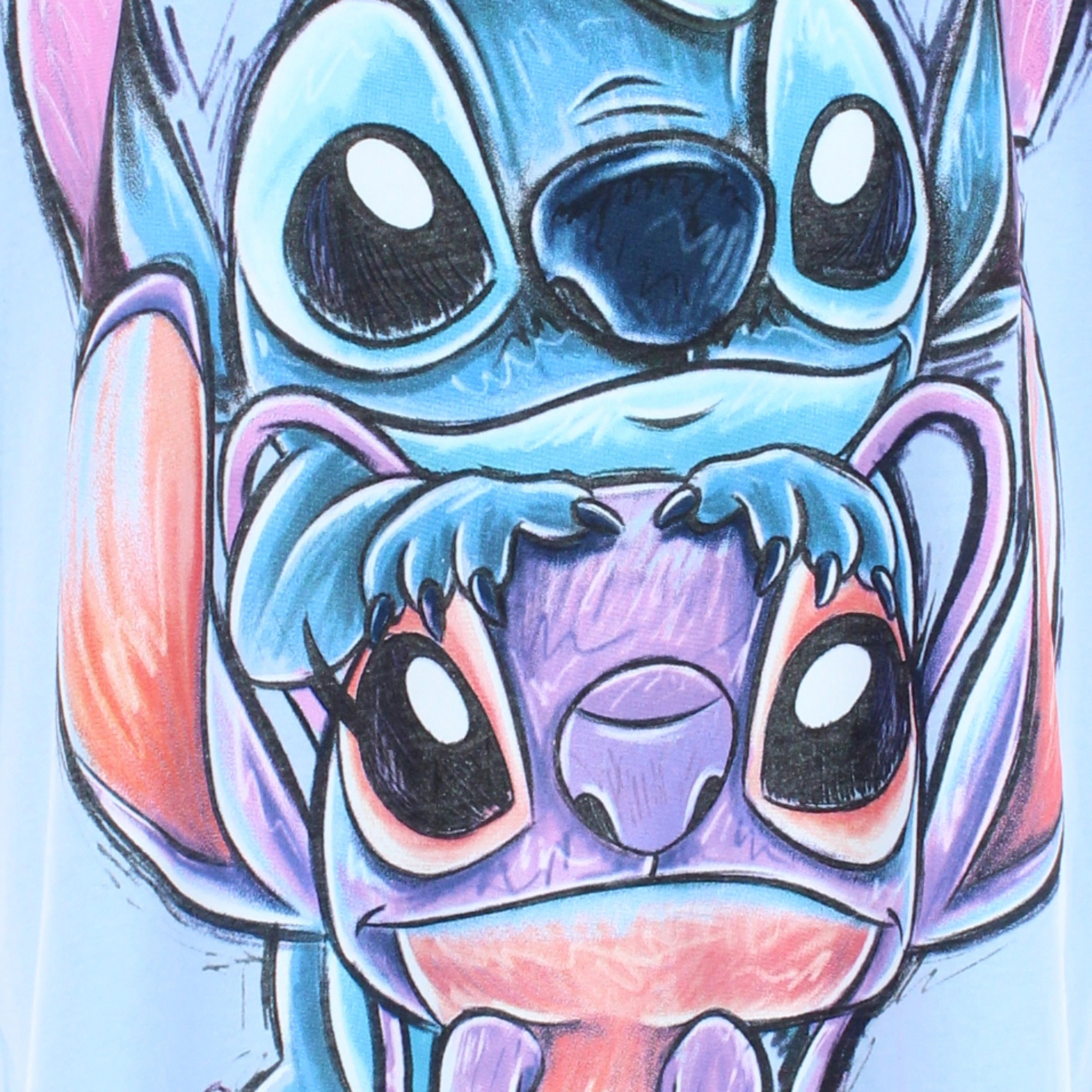 Jerry Leigh Juniors Disney Oversized Stitch and Angela Tee Shirt Dress