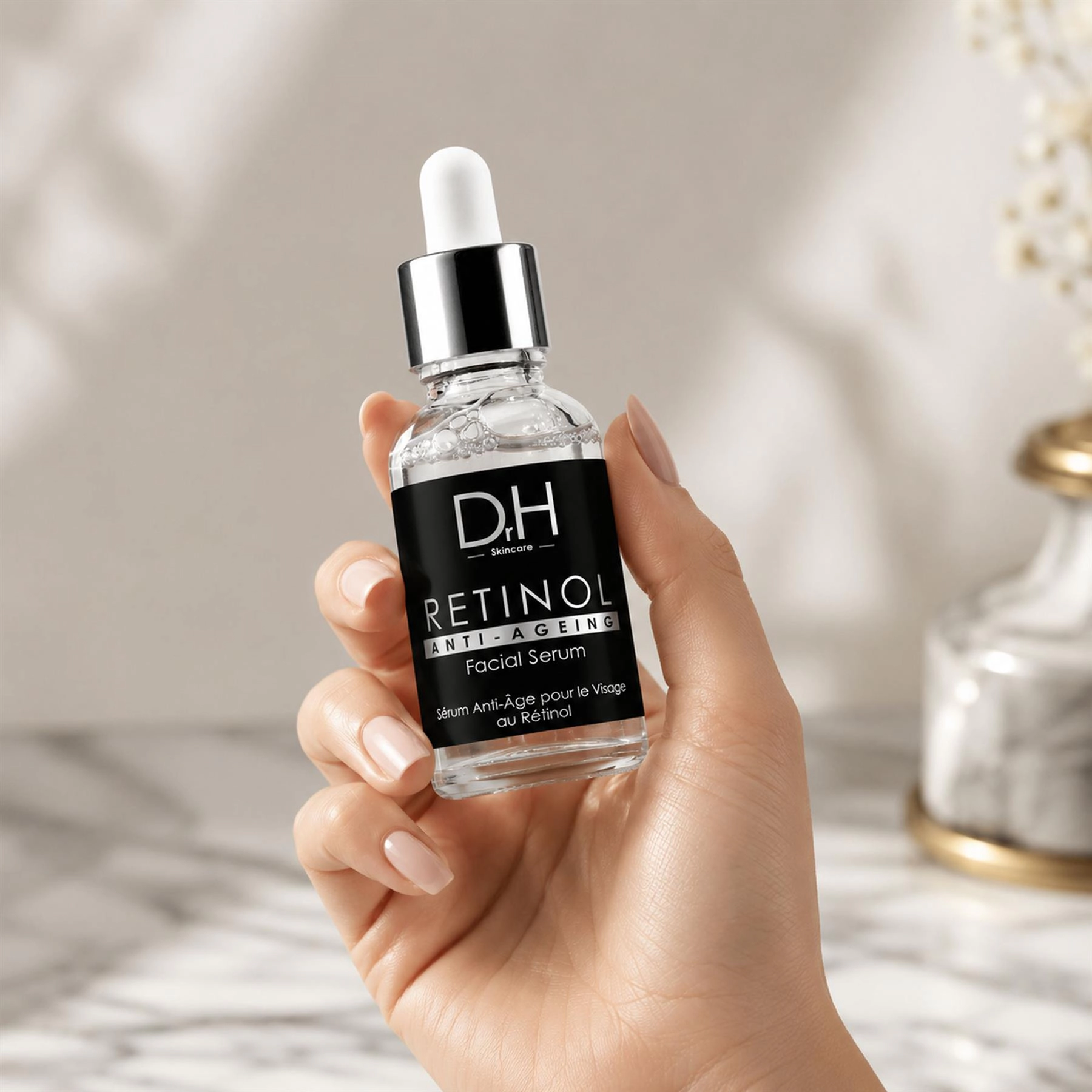 Dr H Anti-Ageing Retinol Facial Serum 30ml - Fine Lines, Wrinkles & Firming