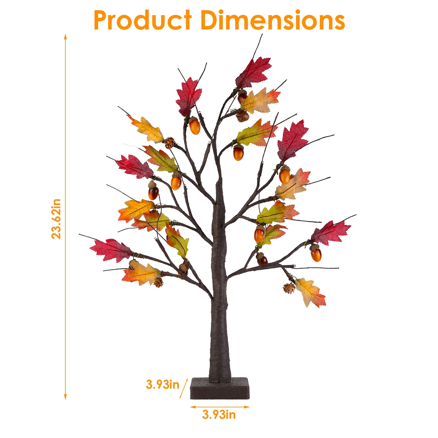 GBruno 2-Piece LED Lighted Maple Tree Set