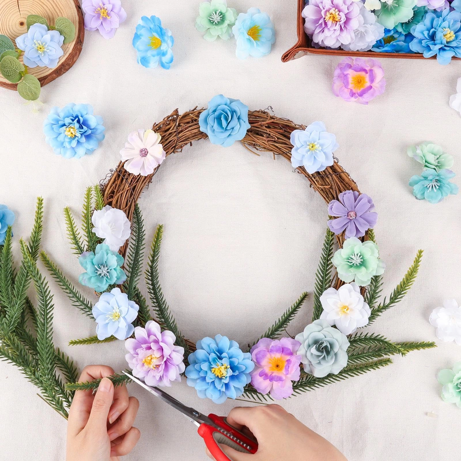 PUPWE Artificial Mini Flower Heads For Crafts