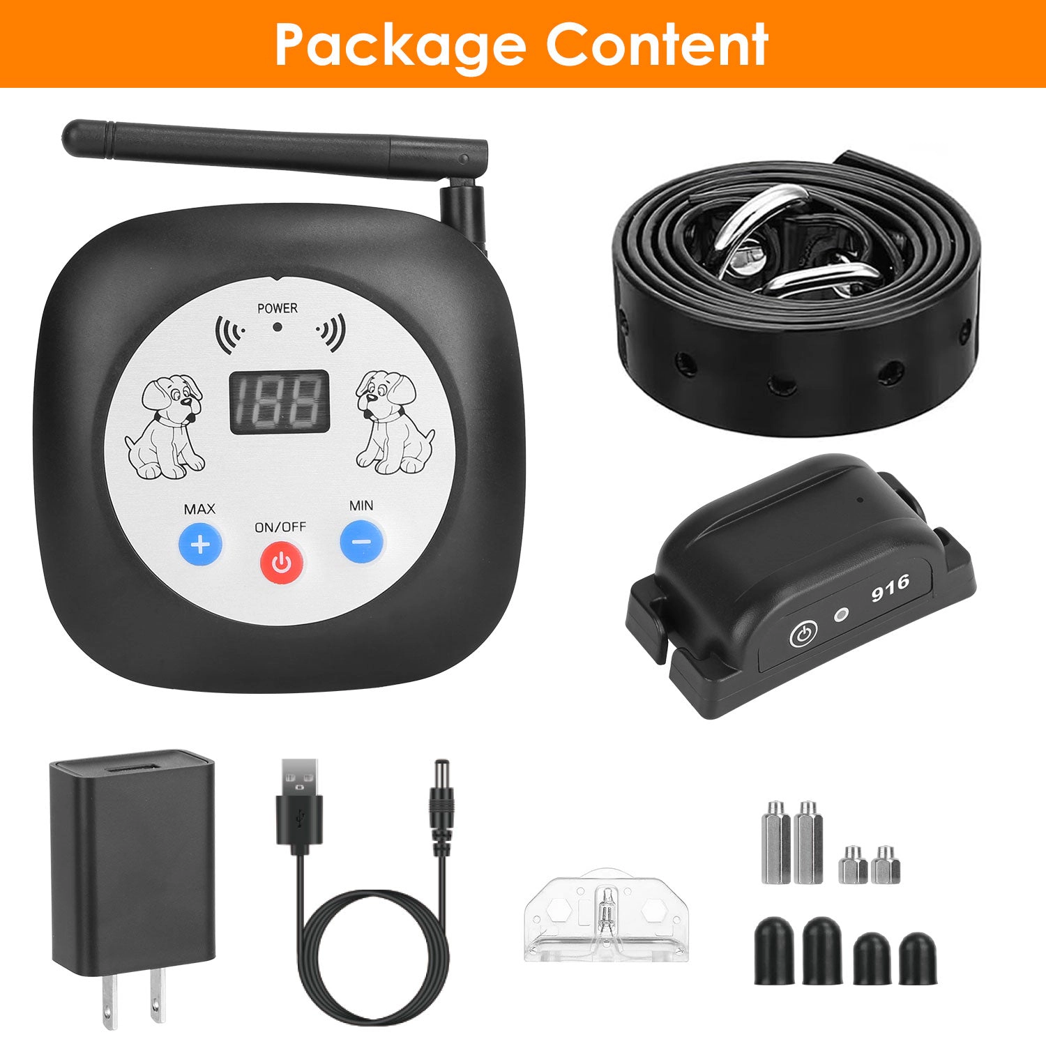 GBruno GPS Wireless Dog Fence System With Collar