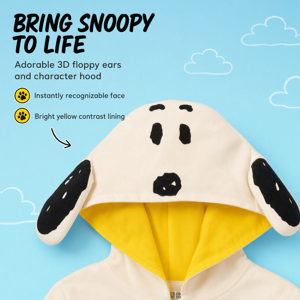 Peanuts Snoopy Cosplay Hooded Coverall