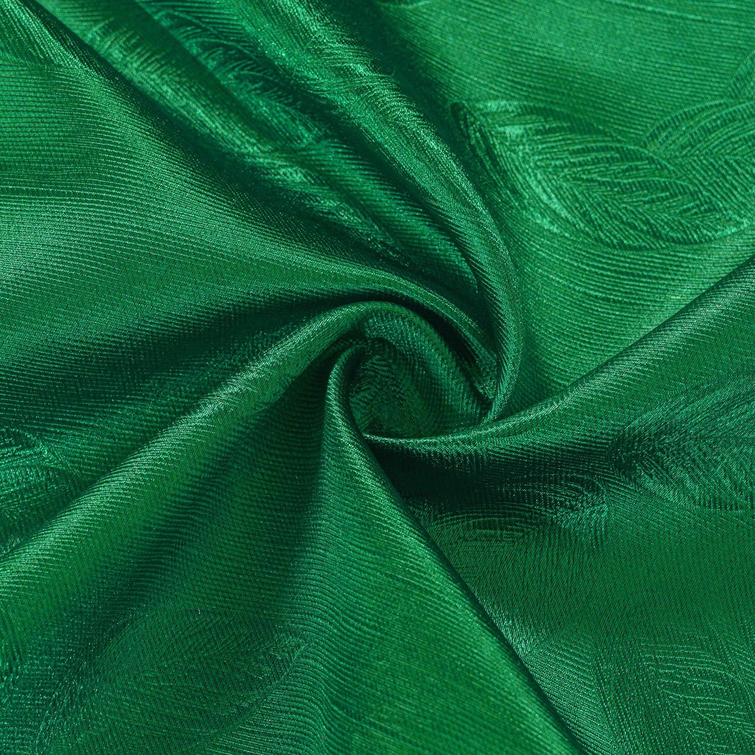 Olivia Gray 100% Polyester 200 GSM Arlo Embossed Blackout Grommet Curtain Panel 54" x 90" Hunter Green