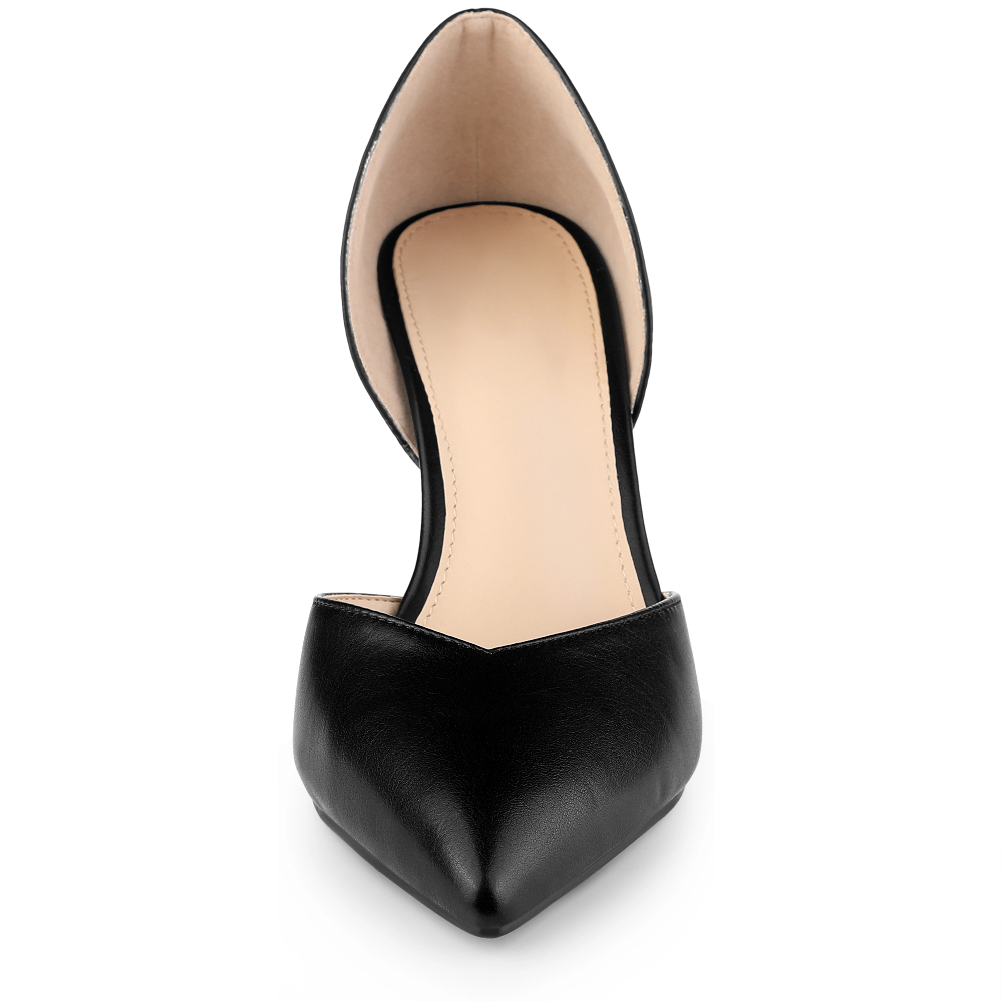 BLISSFUL STEP Women Pointed Toe Stiletto High Heel Slip on Dress Pump Shoes