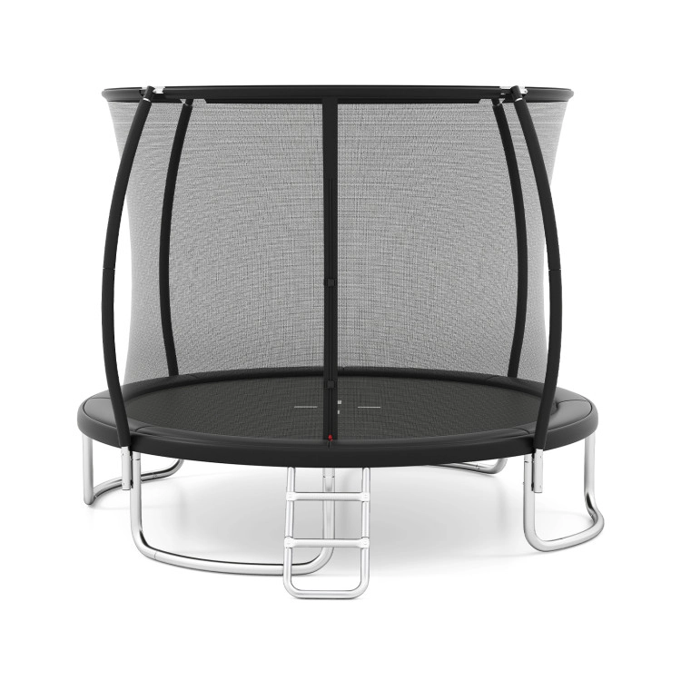 Hivvago 10FT Outdoor Trampoline Heavy-Duty Recreational with Safety Enclosure Net