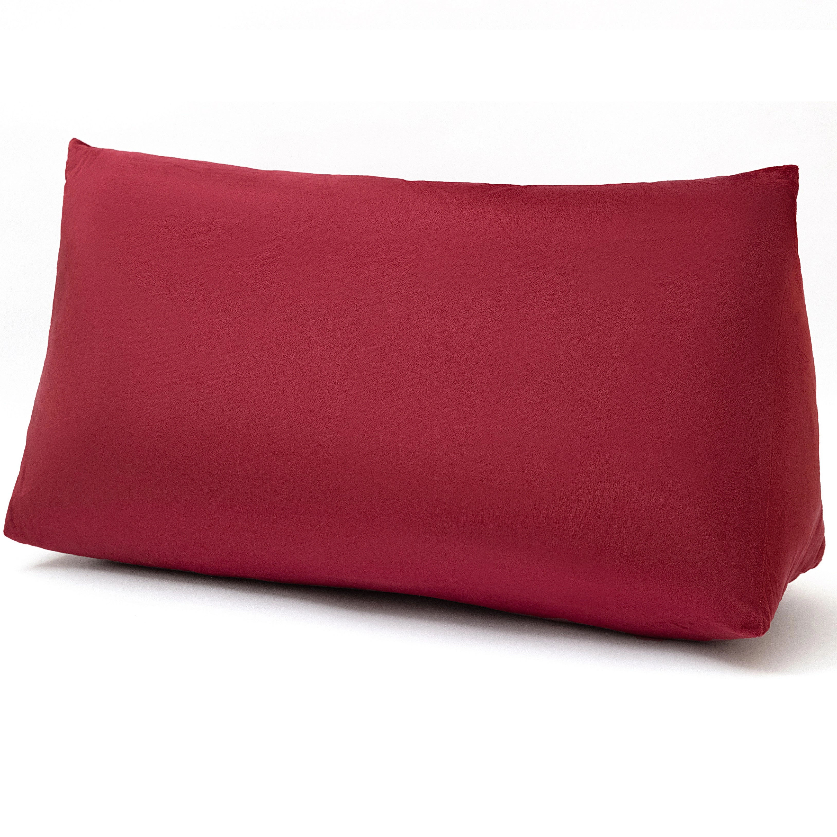 Cheer Collection Plush Velvet Hollow Fiber Wedge Support Pillow
