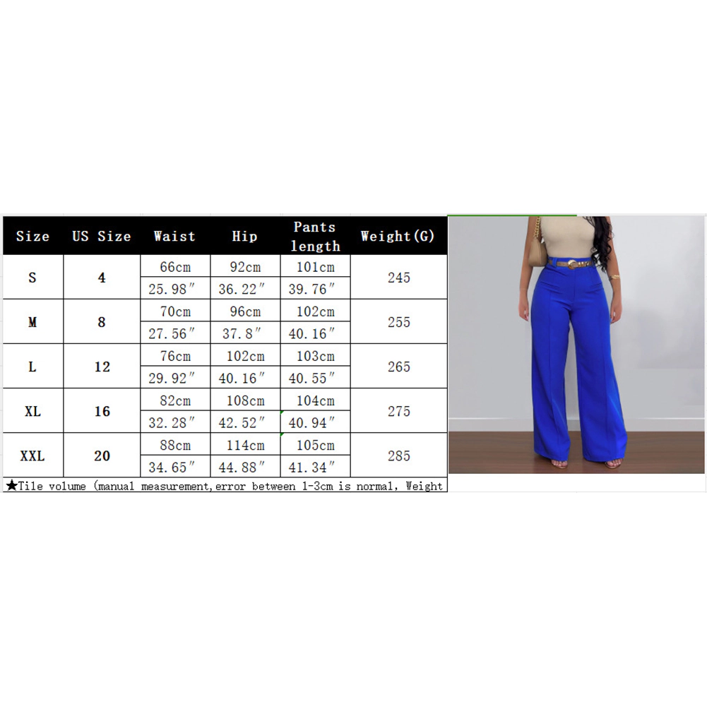 KOJOOIN Women's Wide Leg Dress Pants Tailored Flare Trousers Business Causal Slacks Palazzo