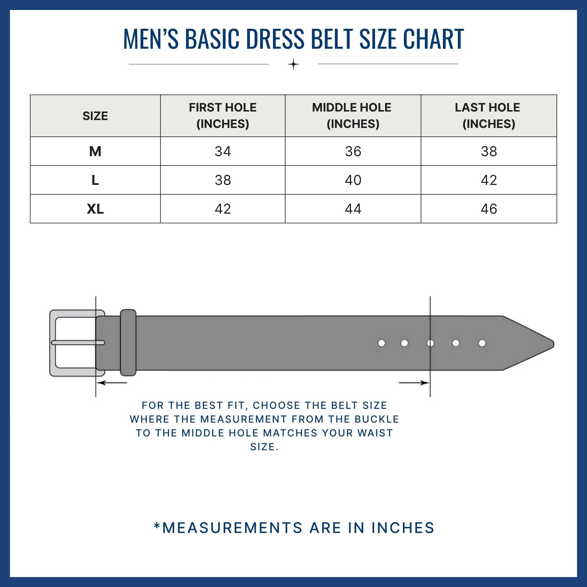 CTM Men's Simple Dress Belt