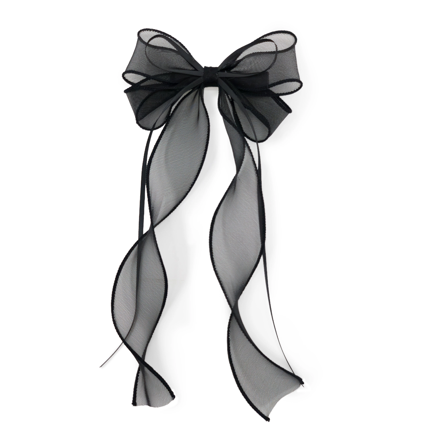 Puttisu Girls Organza Double Ribbon Clip Gift Set with Tin Case
