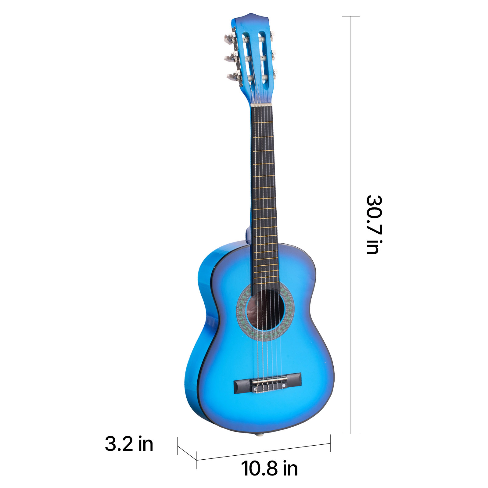 HONGGE Classical Guitar 38 Inch Wood Classical Guitar Starter Kit for Beginners with Nylon Strings Gig Bag Strap Tuner