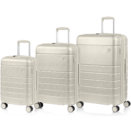 CHAMPS Linen II Collection 3-piece Hardside Luggage Set