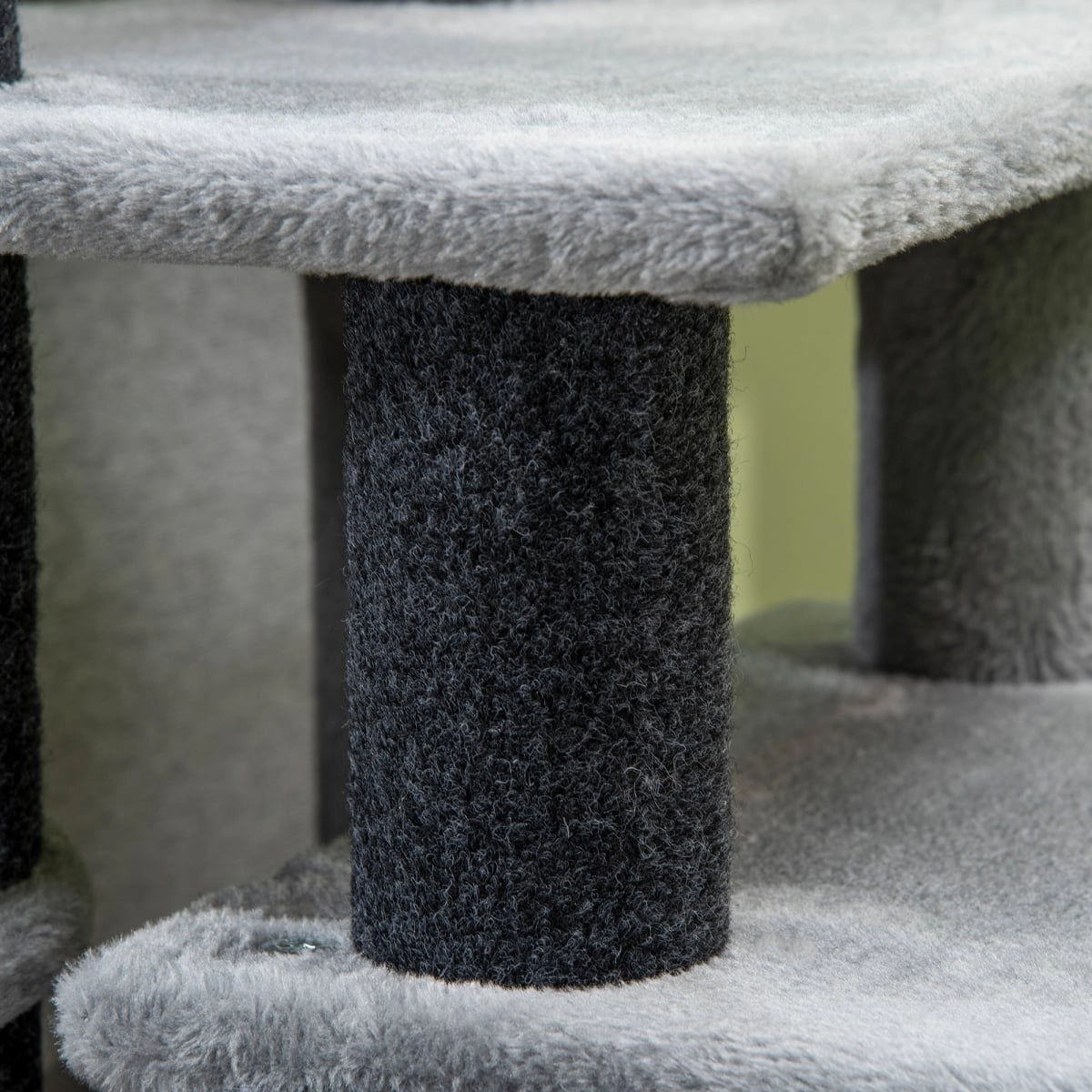 212 Main Paw Hut Adjustable Height 3 & 4 Step Cat Stairs - Gray