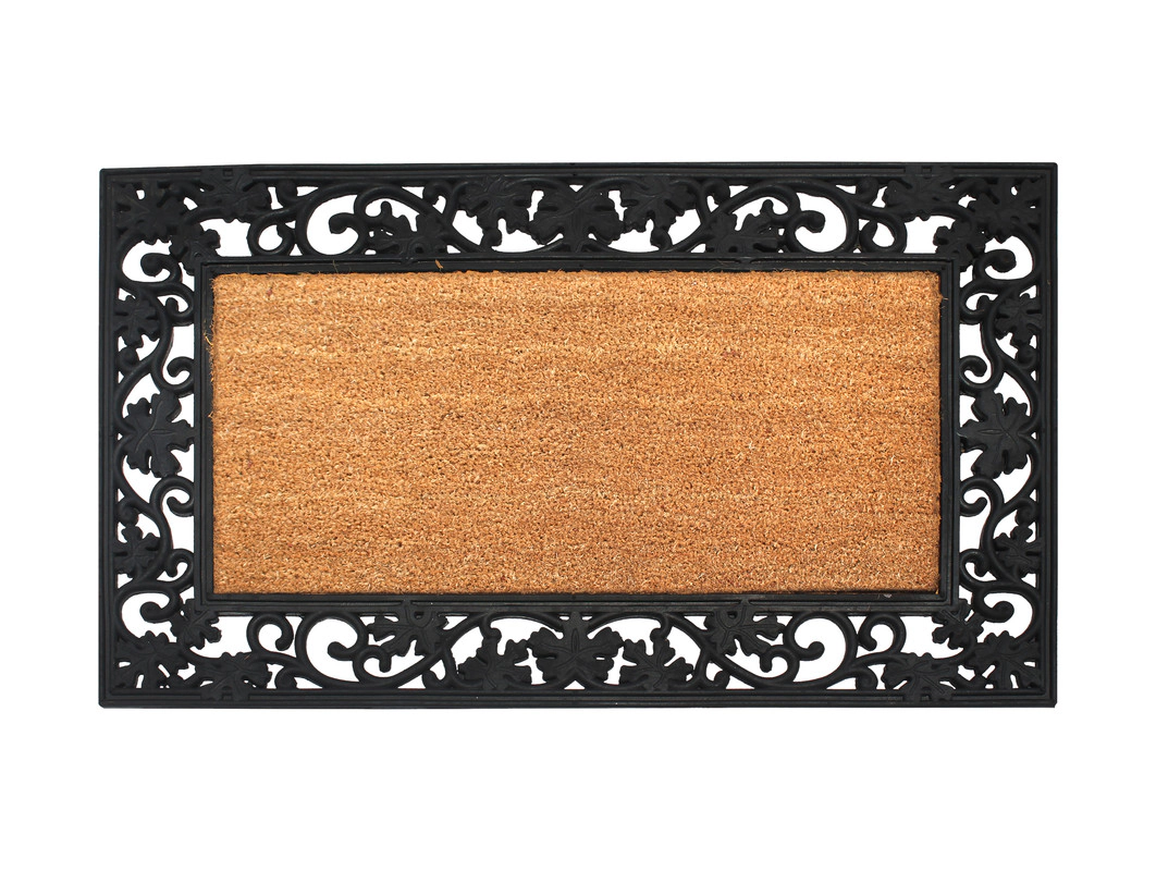 A1HC Coir and Rubber Door Mat 38x23 Inches Anti-Shed Heavy Duty Non-Slip