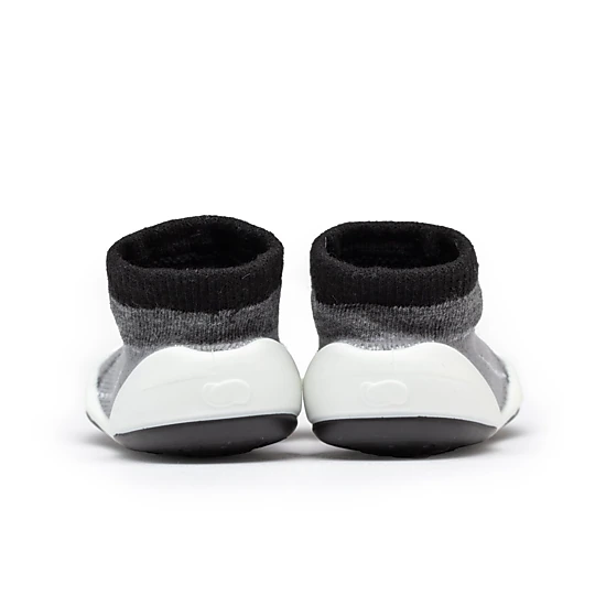 Komuello Toddler Boy First Walk Sock Shoes Walker - Black