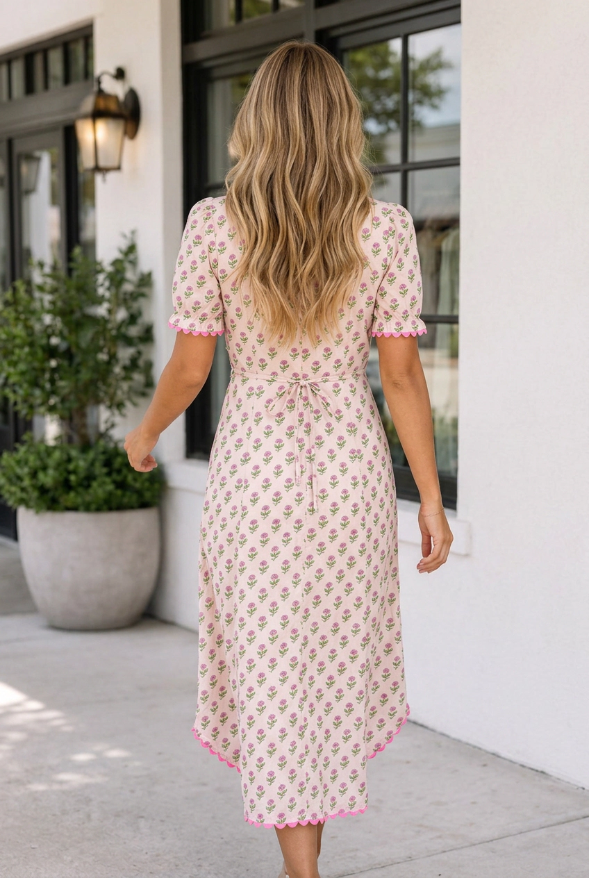 Threaded Pear Women's Kinslee Sleeve Long Dress
