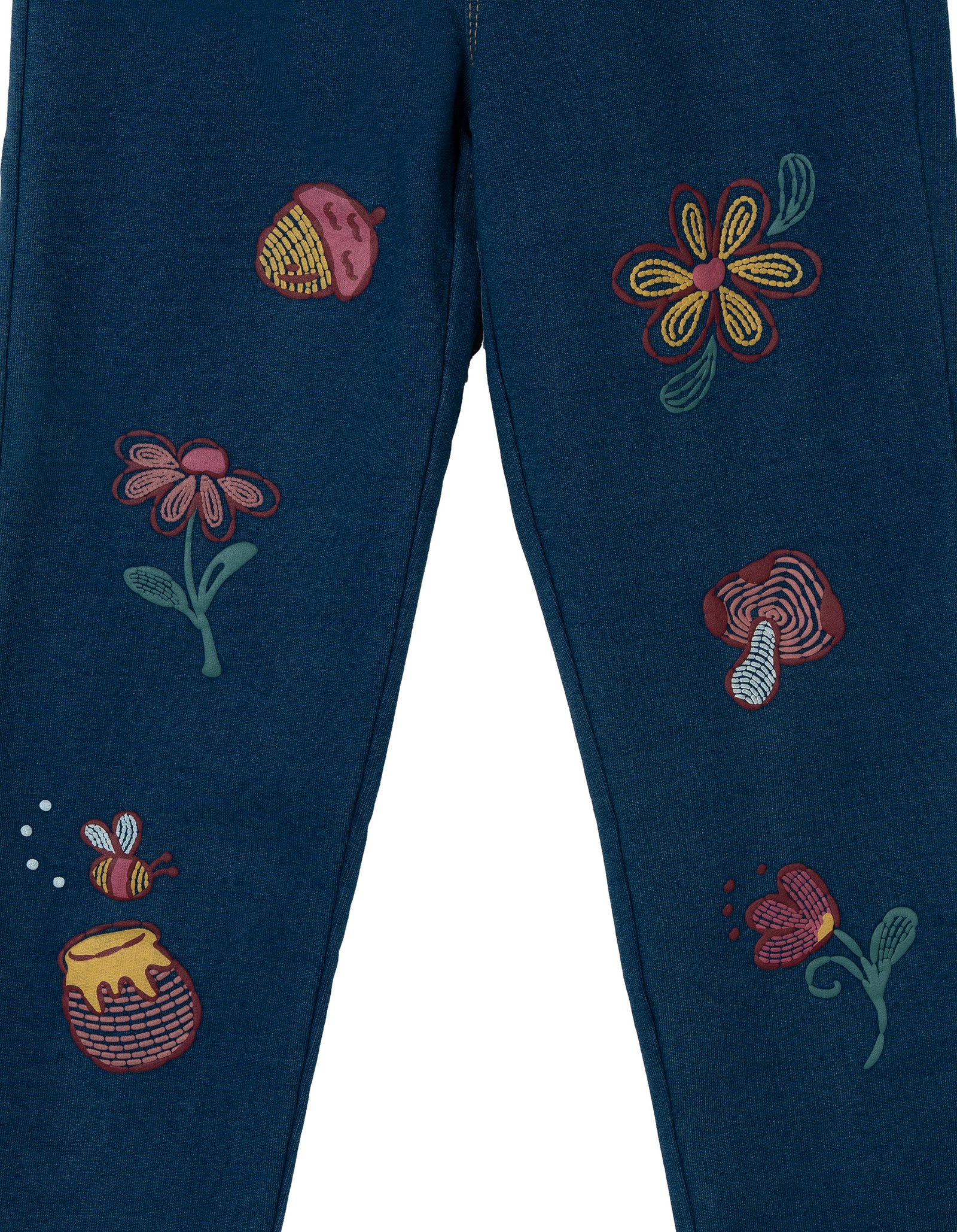 Disney Winnie the Pooh Girls' 2-Piece Top and Denim Pants Set
