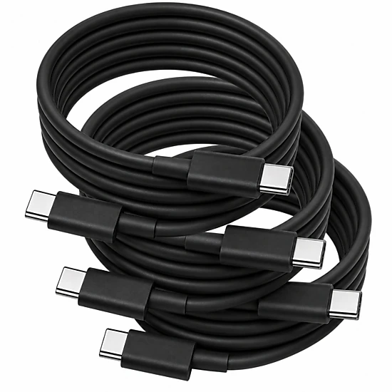 Qixxronics 3PCS 6FT USB-C to USB-C Charging Cable for iPhone 16 E/17/Air/15/Pro/Plus/Pro Max, MacBook, iPad Pro /Air