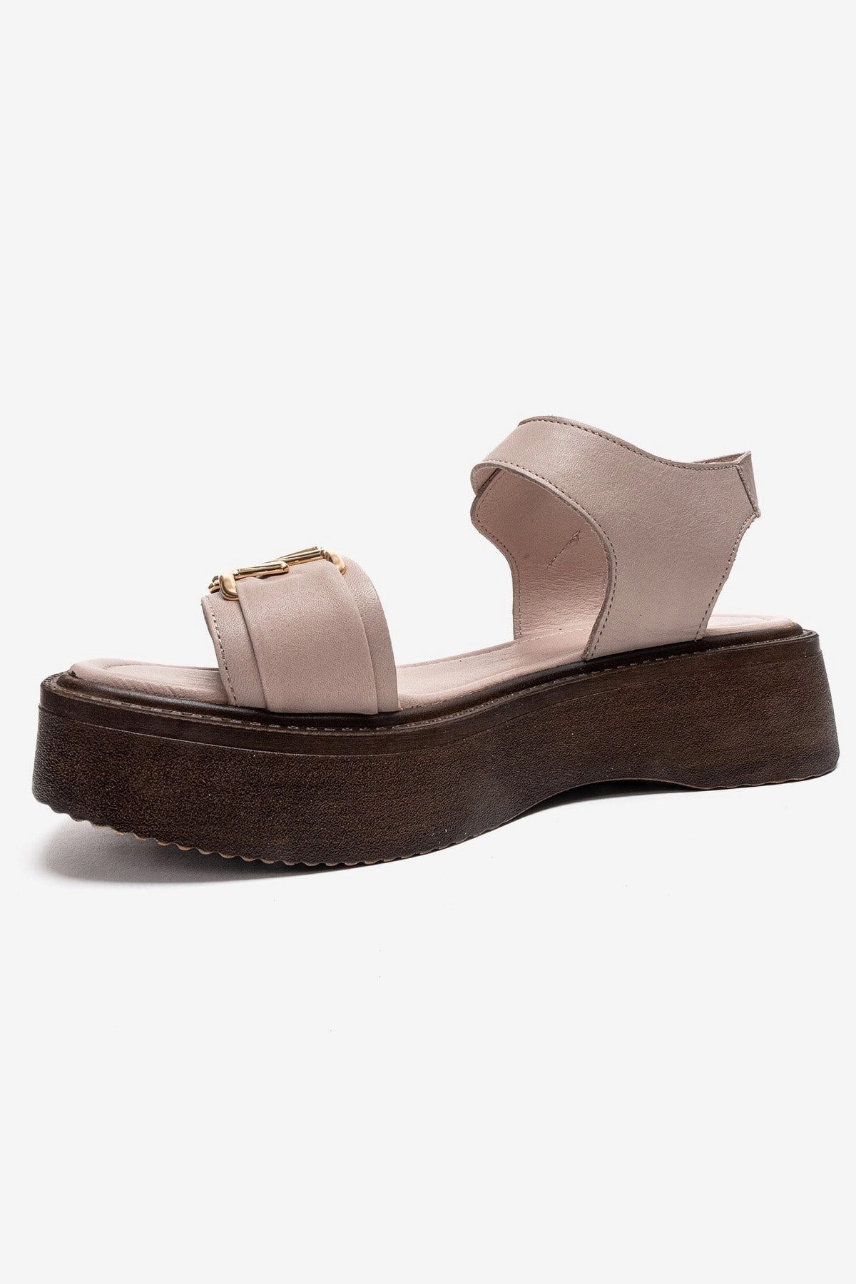 Forever & Always Womens Lone Leather Platform Sandals