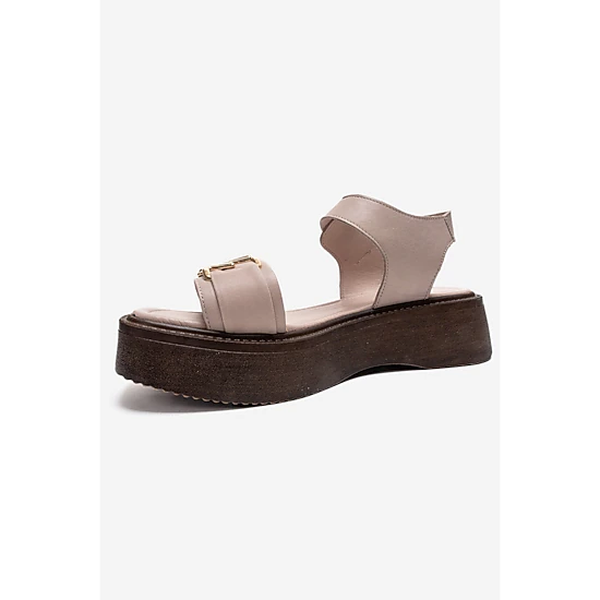 Forever & Always Womens Lone Leather Platform Sandals