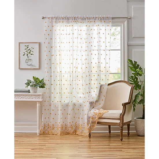 BrylaneHome Embroidered Voile Panel - JCPenney