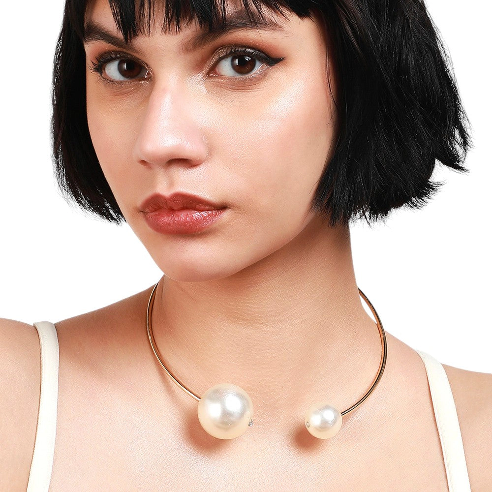 SOHI Women's Elegant Pearl Choker
