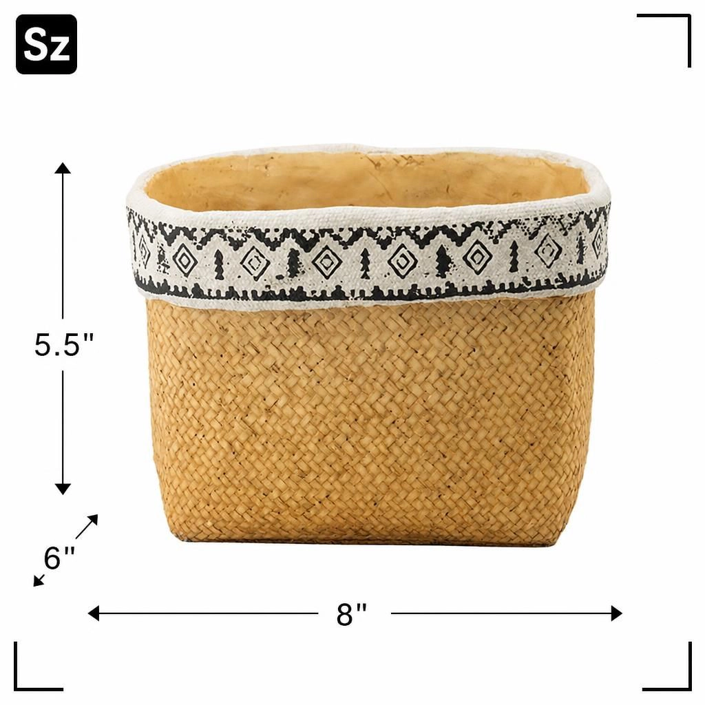 WOW PIONEER Durable Solid Cement Garden Planter Pot for Flowers Herbs Succulents Patio Balcony