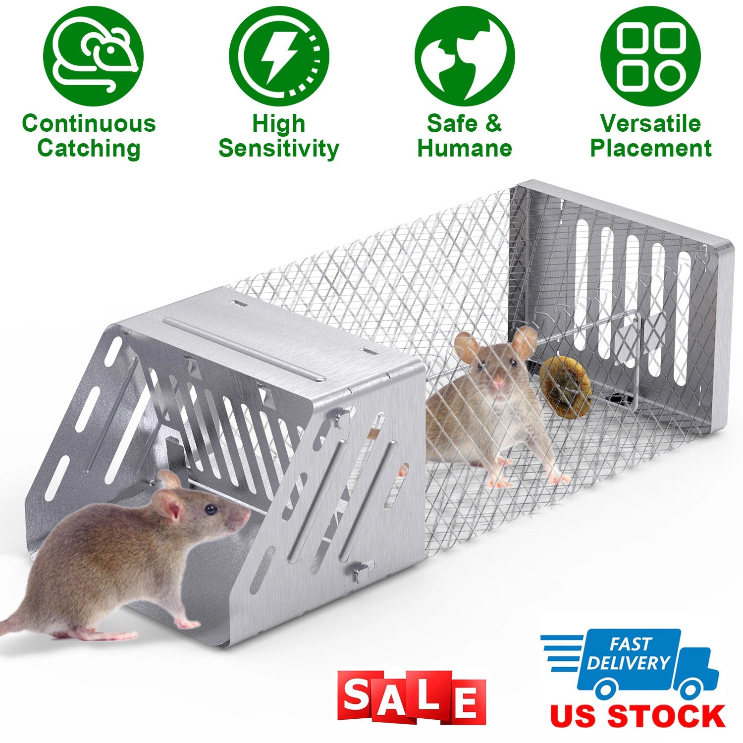 GBruno Automatic Continuous Mouse Trap Cage 11 Cm