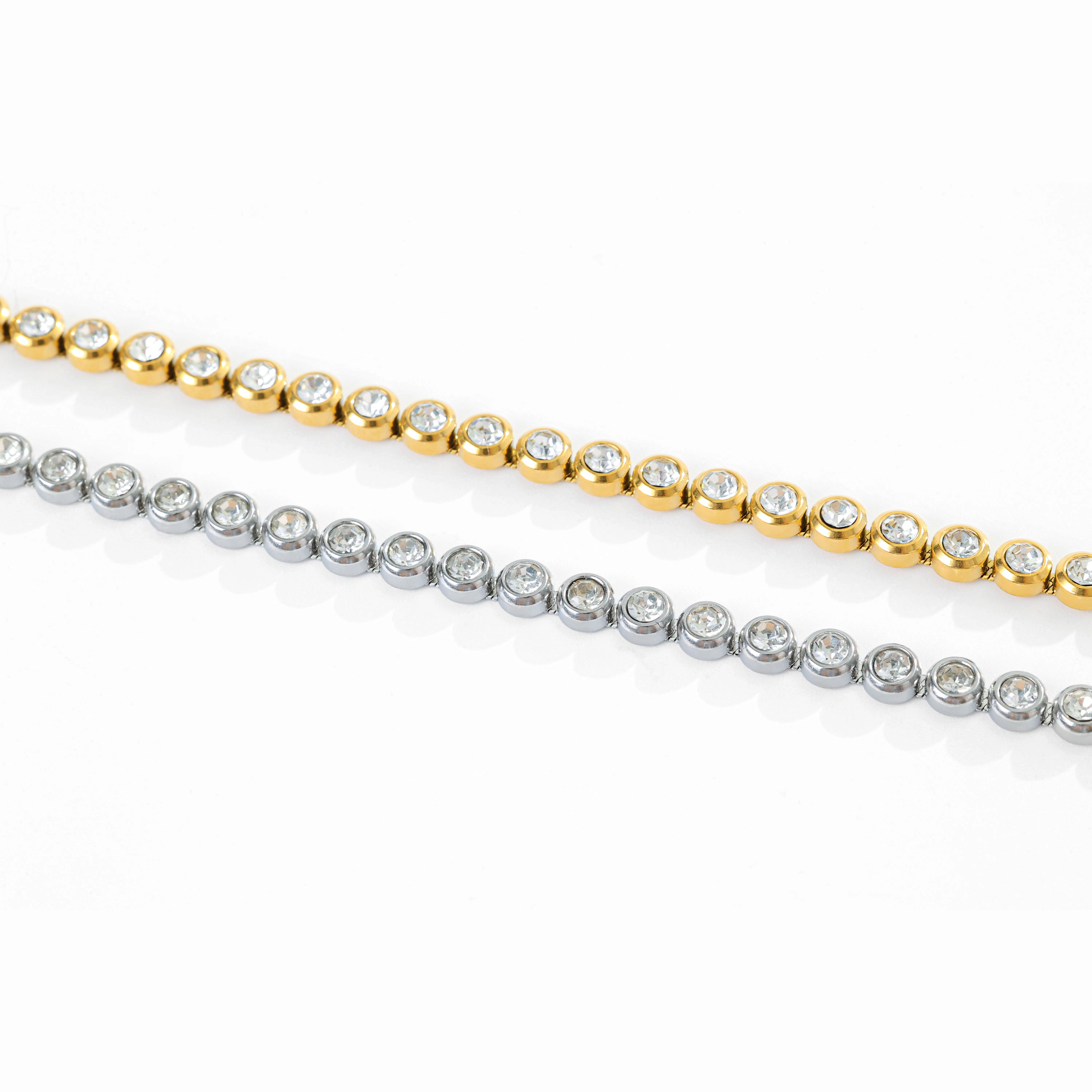 Mint & Lily Women's Bezel Tennis Bracelet