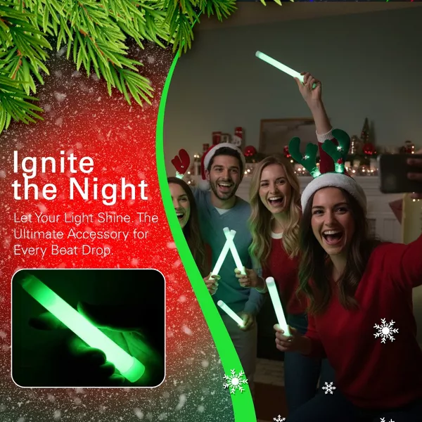 Sperric Glow Sticks, 6" Glow in the Dark Gift Toys & Party Favors, 12Hr Use Light Stick Toy for Emergency Use, 25Pcs