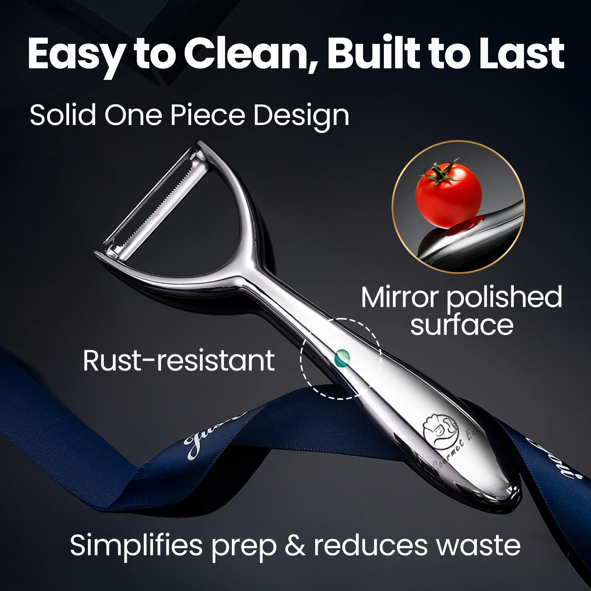Gourmet Easy Vegetable Peeler, Apple Peeler, Stainless Steel Y Peeler for Fruits