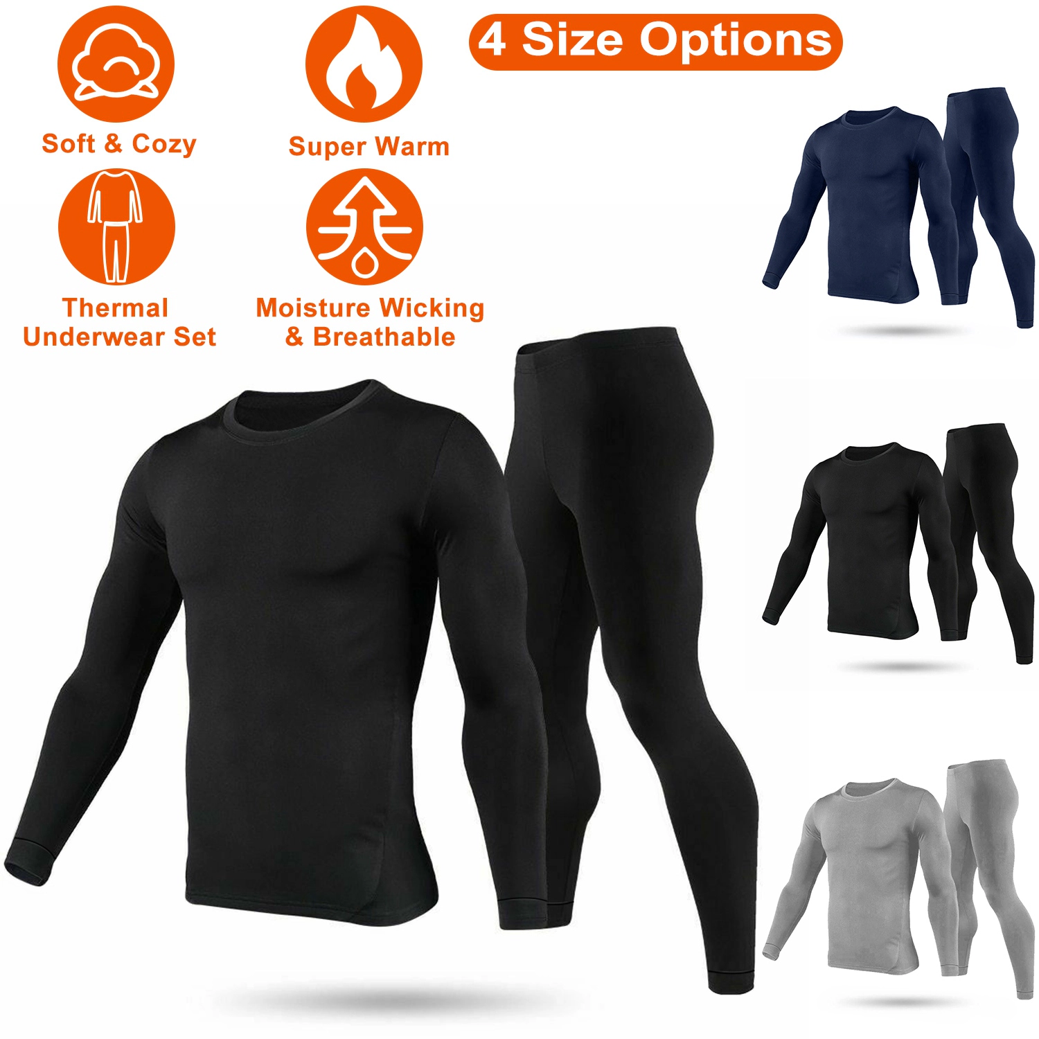 GBruno Cotton Thermal Underwear Set Long Johns