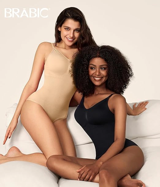 Nebility Womens Seamless Tummy Control Bodysuit