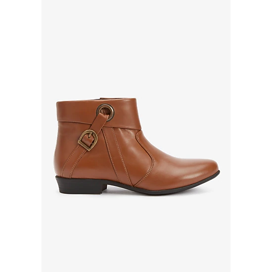 Comfortview Women's The Terri Leather Bootie