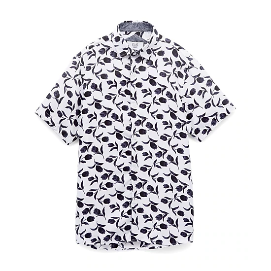 Elie Balleh Boys Slim Fit Floral Button-Down Shirt