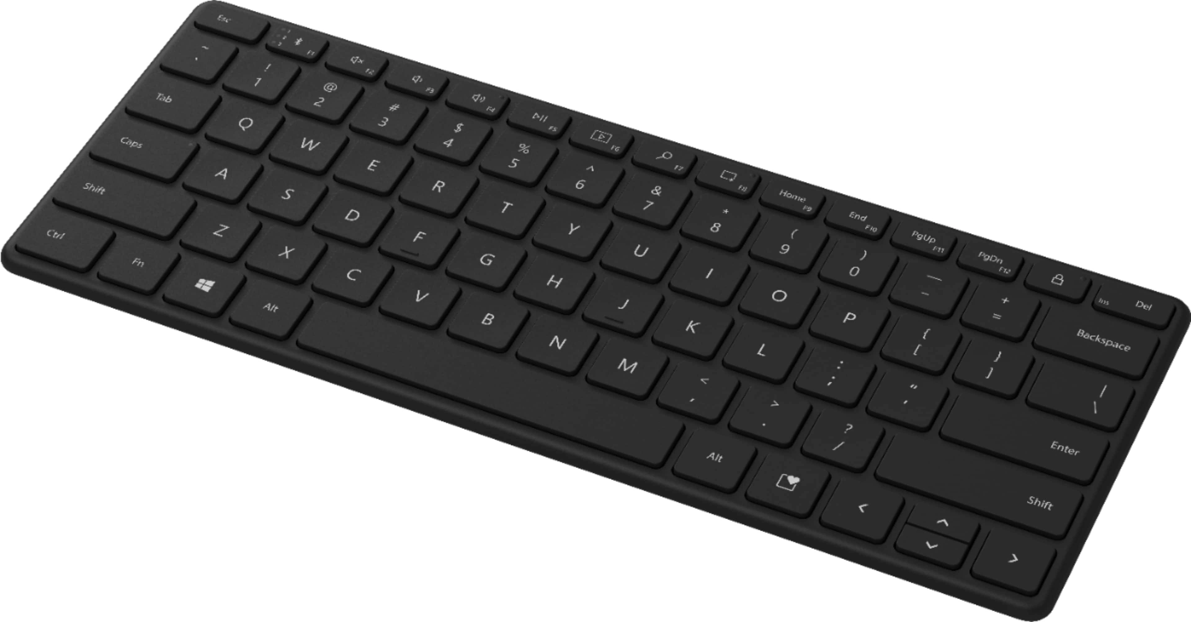 Microsoft Designer Compact Keyboard ( MS21Y00001 ) - Matte Black. Standalone Wireless Bluetooth Keyboard. Compatible