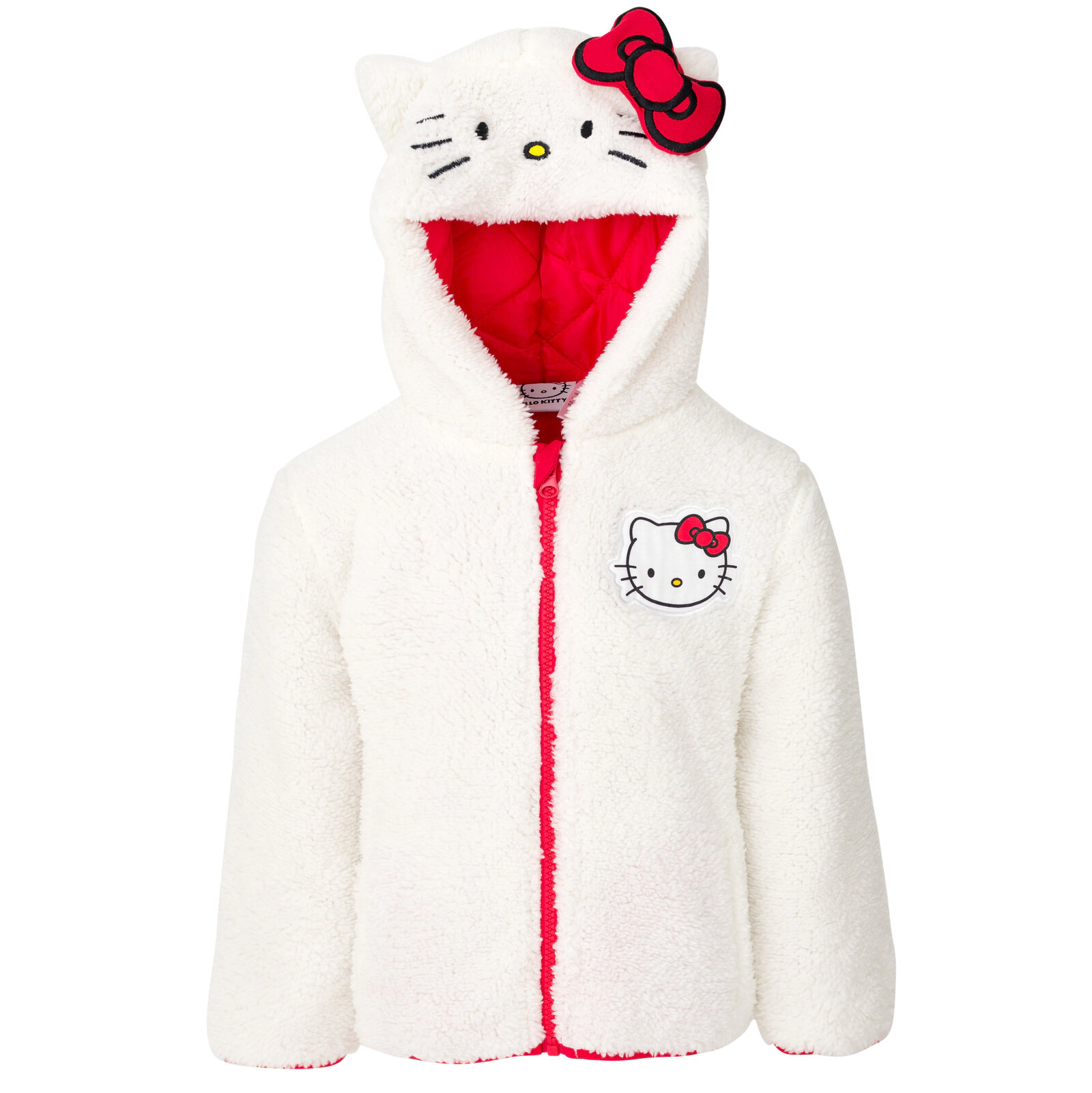 Hello Kitty Girls' Cosplay Hooded Fleece Jacket