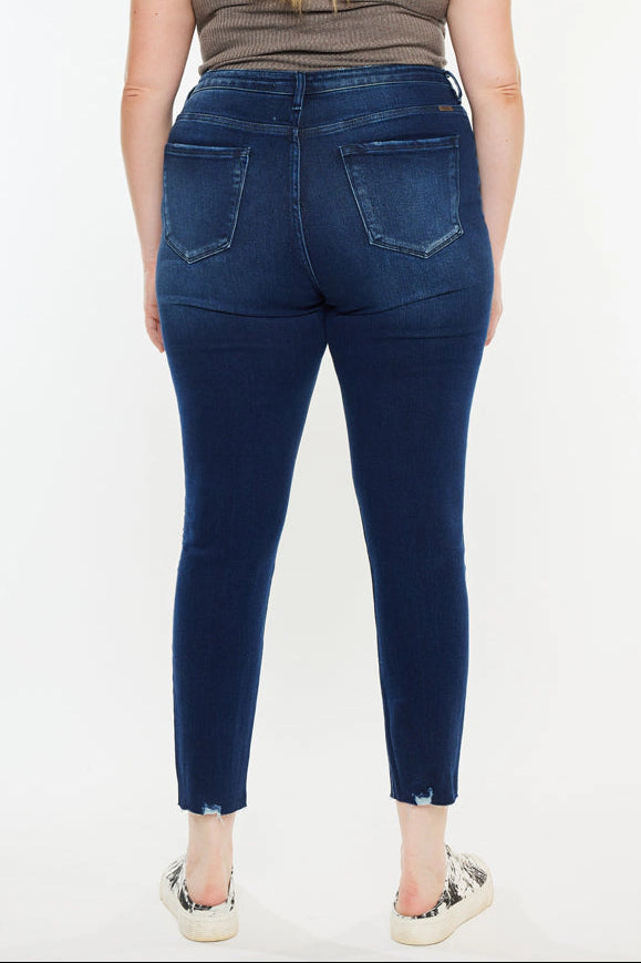 KanCan Women's Plus High Rise Ankle Skinny Jeans Karol