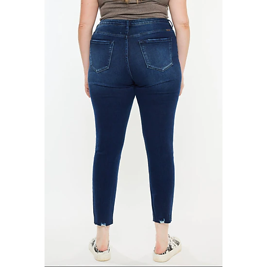KanCan Women's Plus Size High Rise Ankle Skinny Jeans Karol