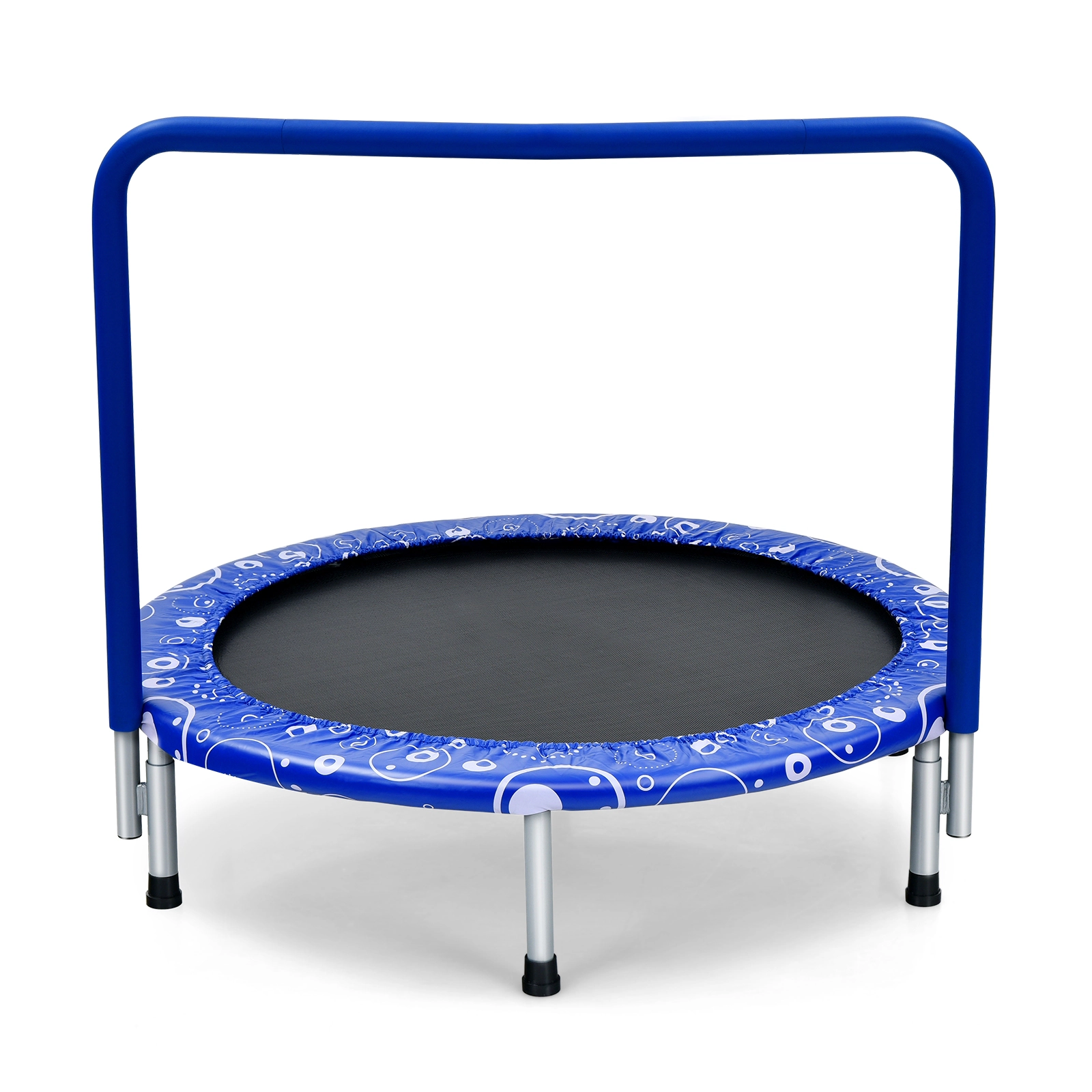 LJG 36 Inch Kids Trampoline Mini Rebounder with Full Covered Handrail