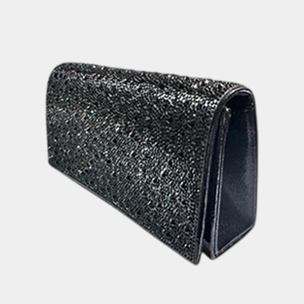 Fashnzfab Bling Studded Evening Clutch Crossbody Bag
