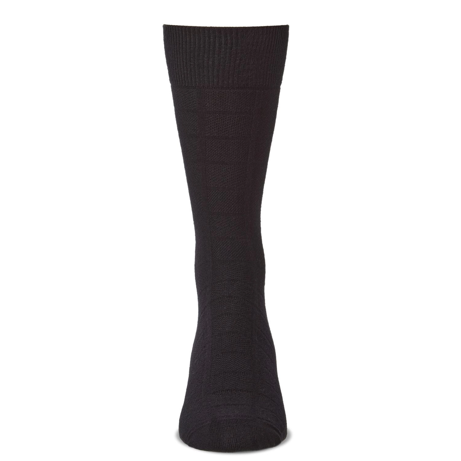Memoi Men's Bamboo Blend Solid Plaid Crew Socks