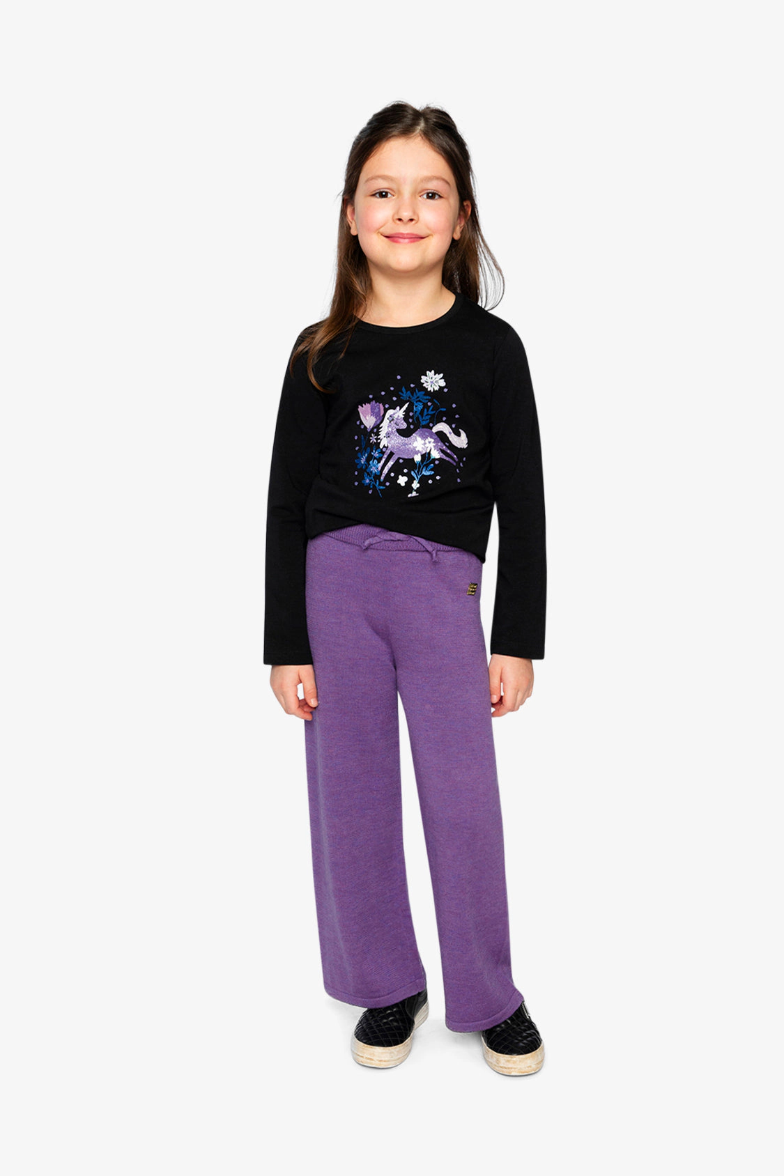 Deux par Girls Knitted Wide Leg Pants