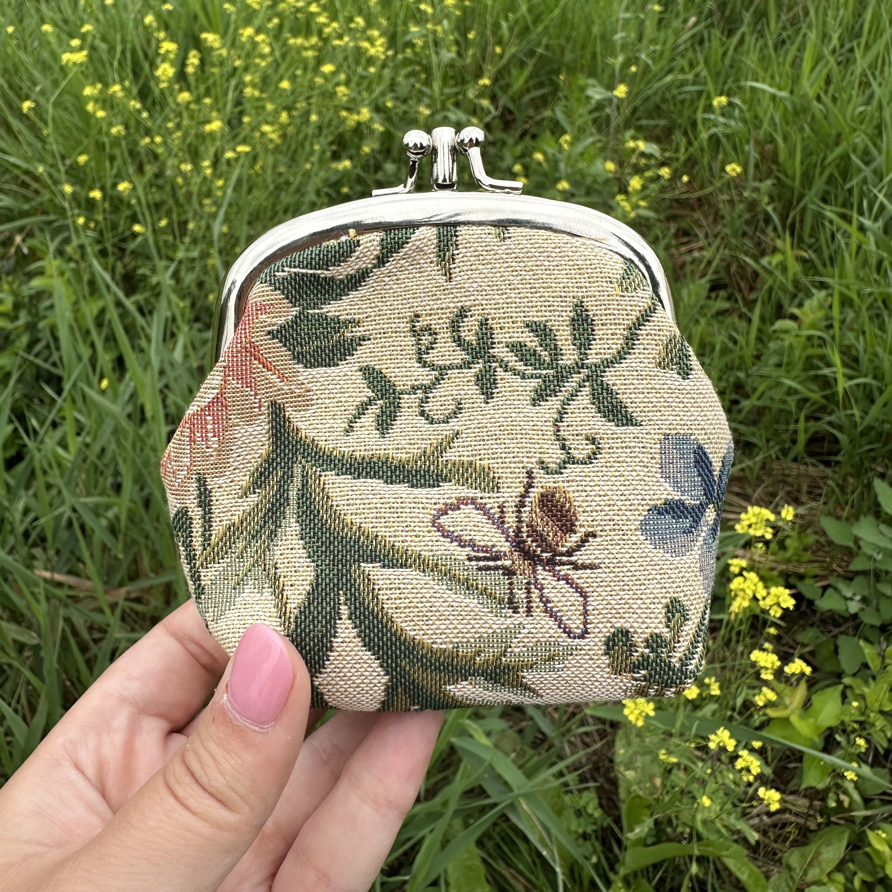CTM Women's Morning Themed Tapestry Coin Purse Wallet